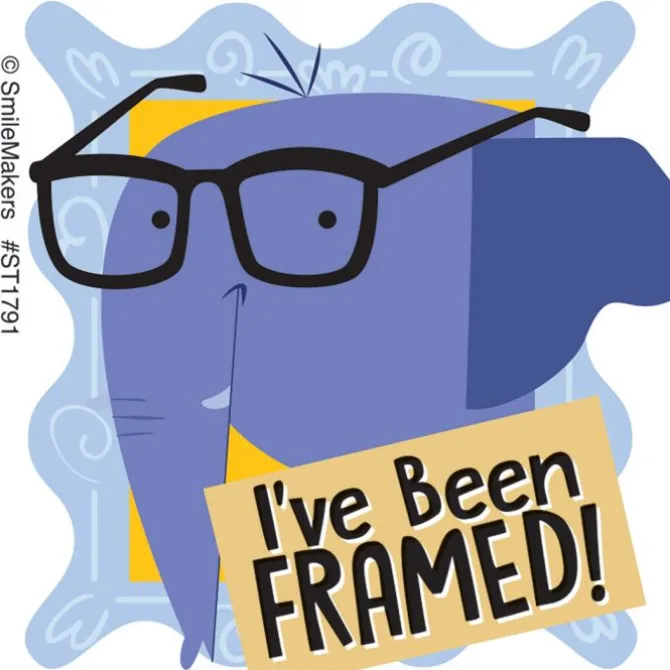 I've Been Framed Stickers