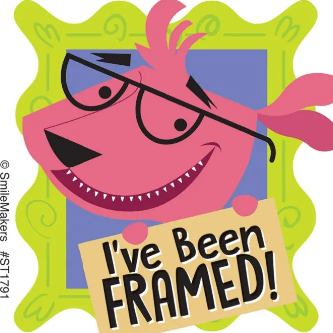 I've Been Framed Stickers