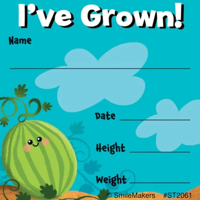 I've Grown Fruits & Veggies Stickers