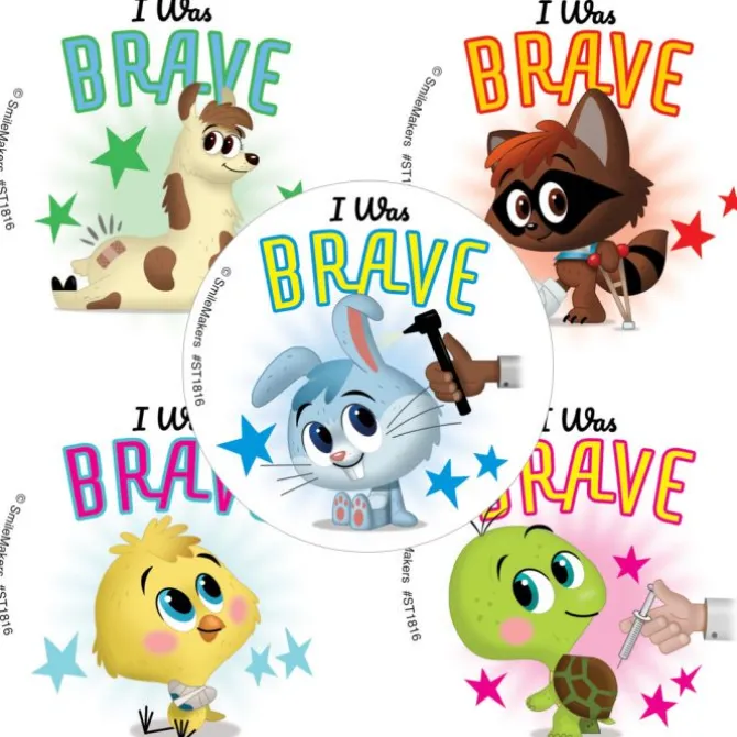 I Was Brave Little Animals Stickers