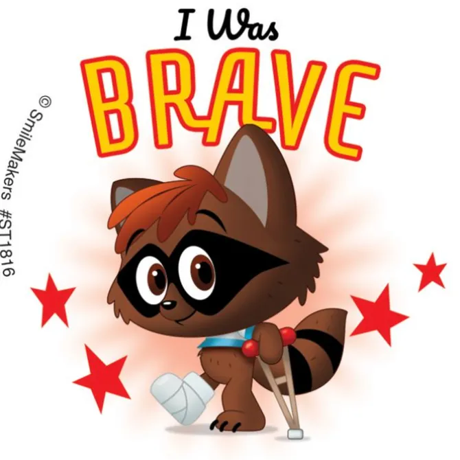 I Was Brave Little Animals Stickers