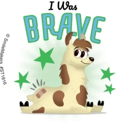 I Was Brave Little Animals Stickers