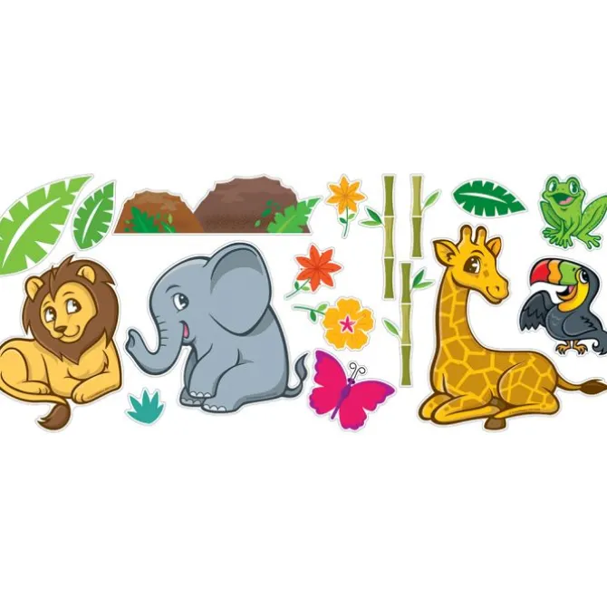 Jungle Friends Assorted Wall Decals