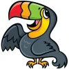 Jungle Friends Toucan Wall Decal