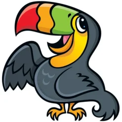 Jungle Friends Toucan Wall Decal