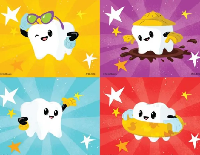 Junior Tooth Laser Recall Cards