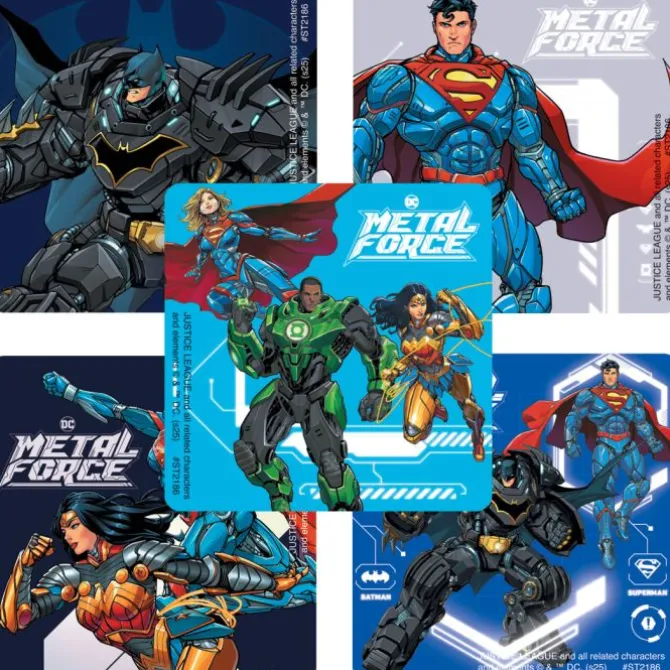 Justice League Metal Force Stickers
