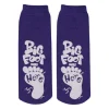 KidCare™ Purple Big Foot Ankle Length Slipper Socks - 1 pair