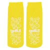 KidCare™ Yellow Smiley Face Ankle Length Slipper Socks - 1 pair