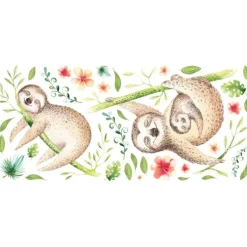 Lazy Sloth Giant Wall Decals