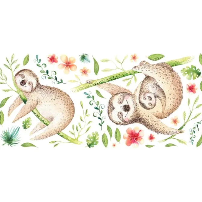 Lazy Sloth Giant Wall Decals