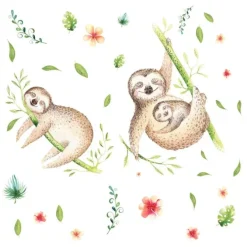 Lazy Sloth Giant Wall Decals