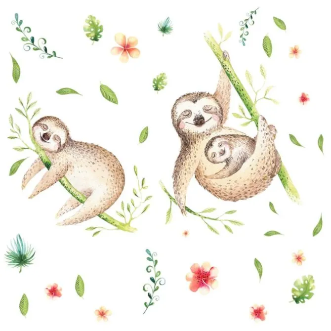 Lazy Sloth Giant Wall Decals