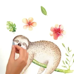 Lazy Sloth Giant Wall Decals