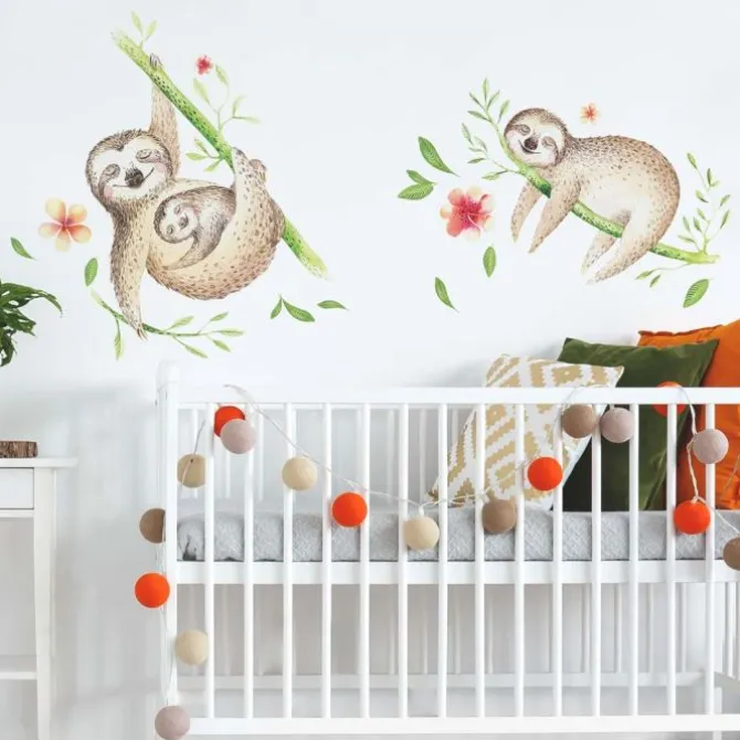 Lazy Sloth Giant Wall Decals