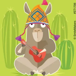 Lively Llama Stickers