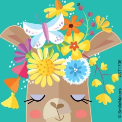 Lively Llama Stickers