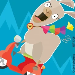 Lively Llama Stickers