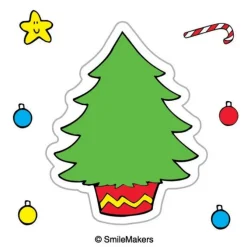 Make Your Own Christmas Tree Stickers