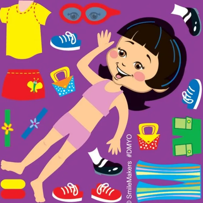 Make-Your-Own Dress-Up Girl Stickers