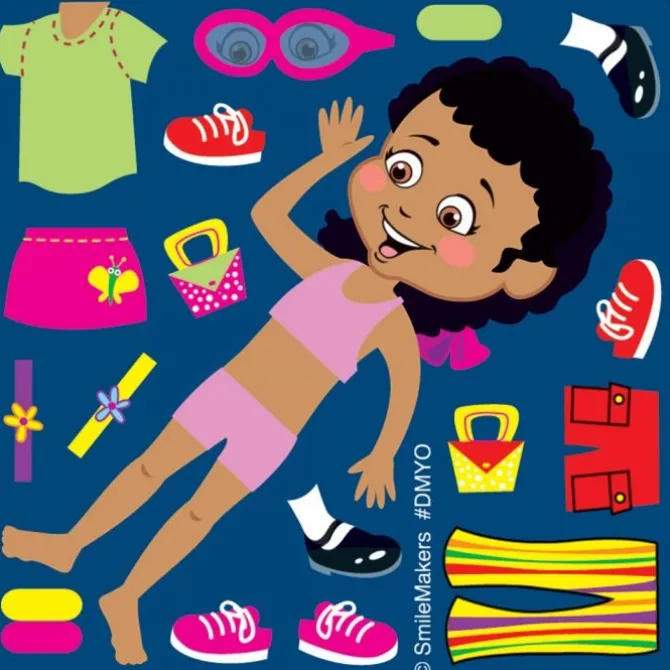 Make-Your-Own Dress-Up Girl Stickers