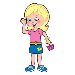 Make-Your-Own Dress-Up Girl Stickers