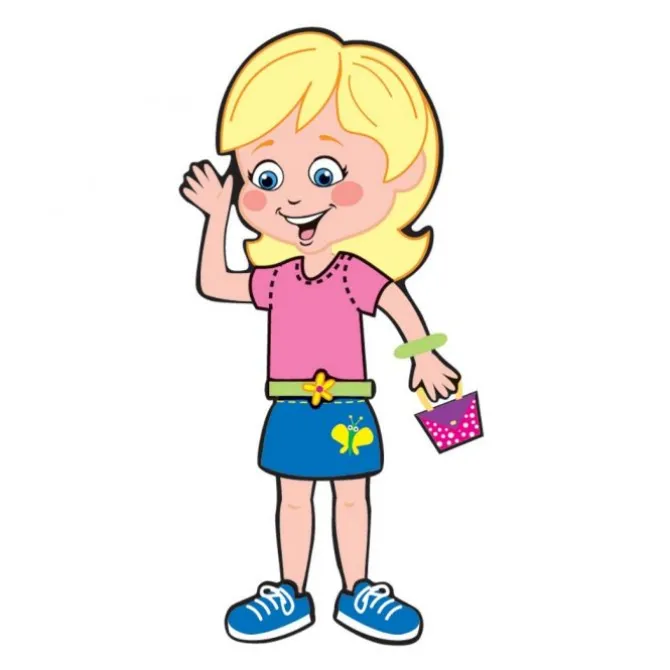Make-Your-Own Dress-Up Girl Stickers