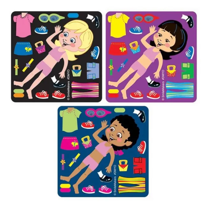 Make-Your-Own Dress-Up Girl Stickers