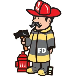 Make-Your-Own Fireman Stickers