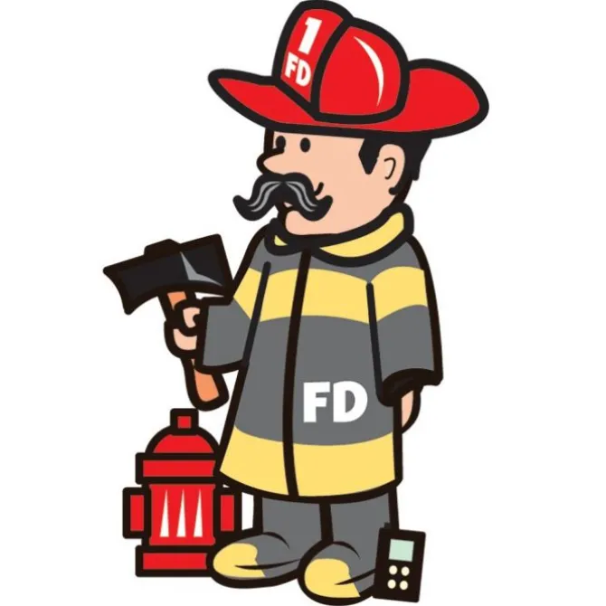 Make-Your-Own Fireman Stickers