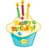 Make Your Own Happy Birthday Cupcake Stickers