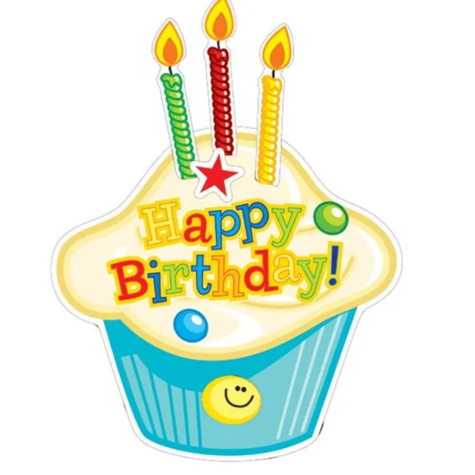 Make Your Own Happy Birthday Cupcake Stickers