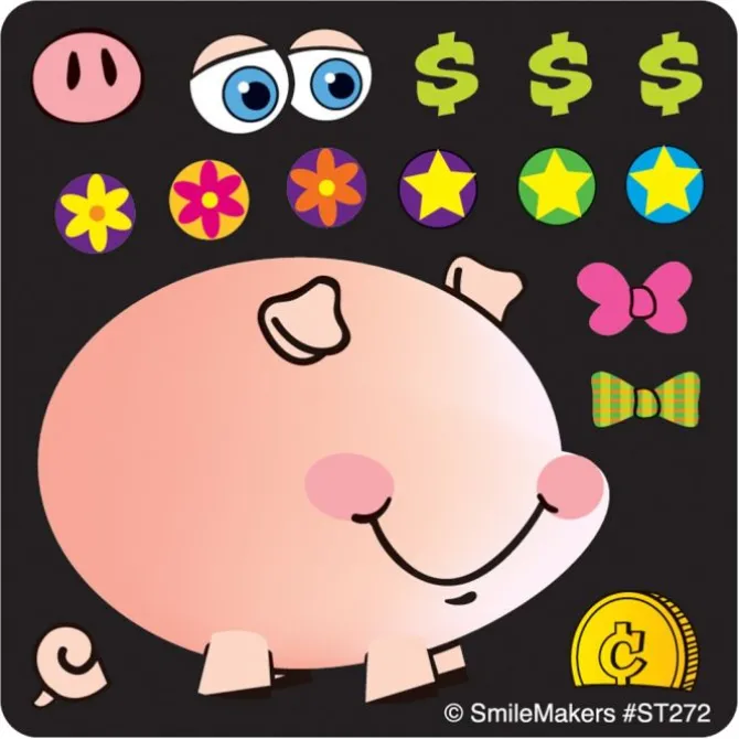 Make-Your-Own™ Piggy Bank Stickers