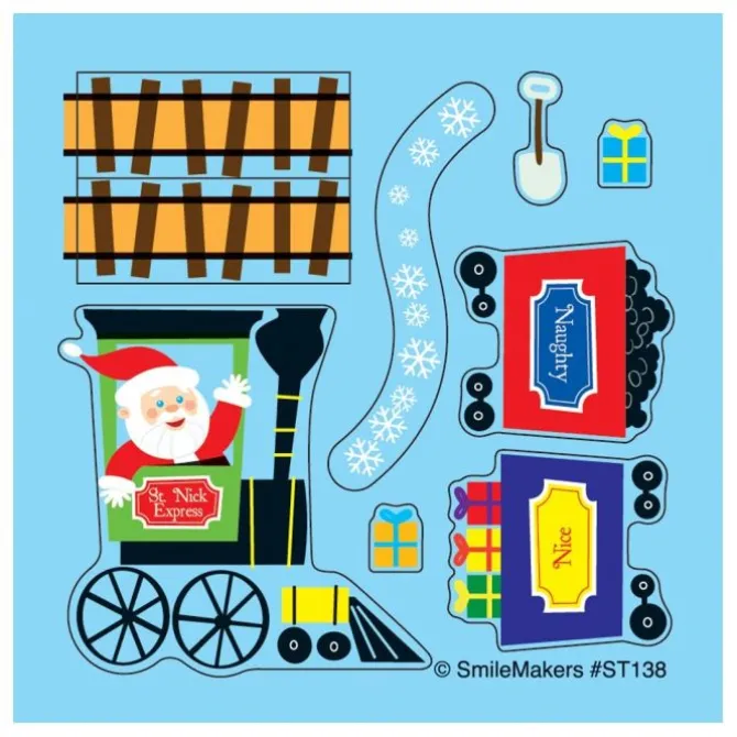 Make Your Own Santa Train Stickers