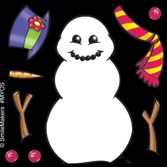 Make Your Own Snowman Stickers