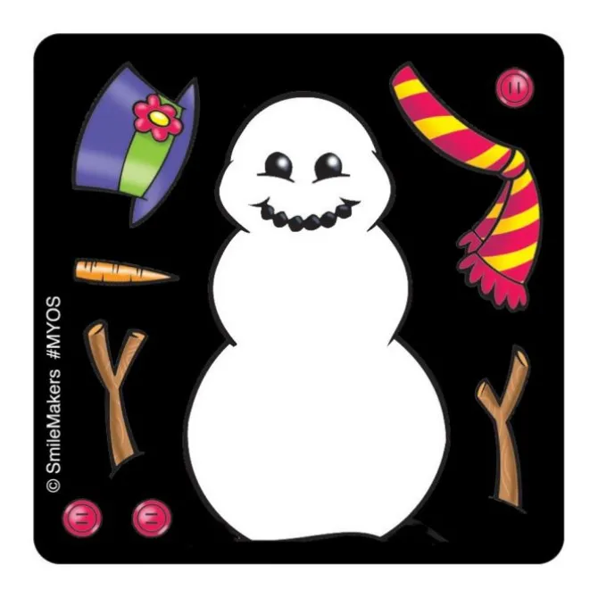 Make Your Own Snowman Stickers