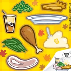 Make-Your-Own Thanksgiving Plate Stickers