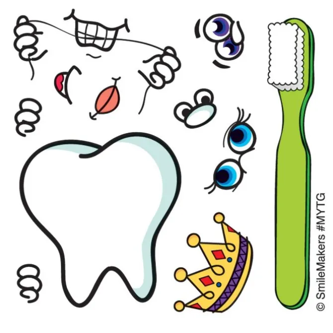 Make Your Own Tooth Guy Stickers