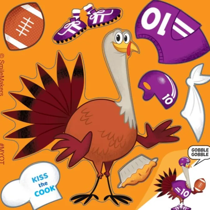 Make-Your-Own Turkey Stickers
