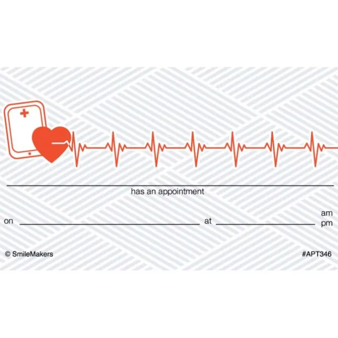 Medical Heartbeat Appointment Cards