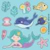 Mermaid Imagination Stickers