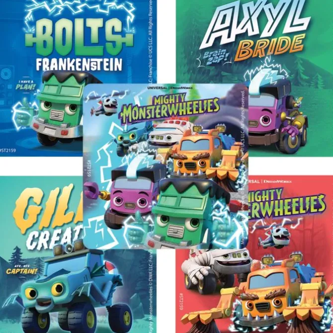 Mighty MonsterWheelies Stickers