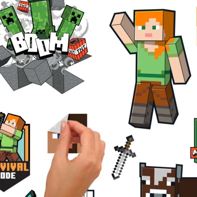 Minecraft Characters Wall Decals