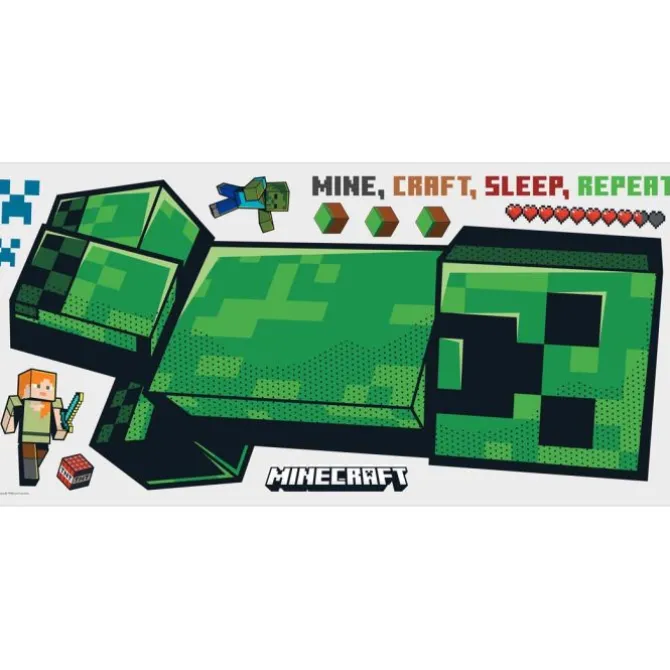 Minecraft Creeper Giant Peel & Stick Wall Decals