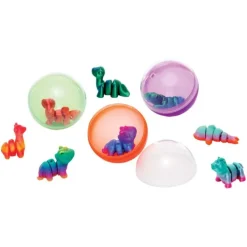 Mini Articulating Animals in 2" Round Capsules