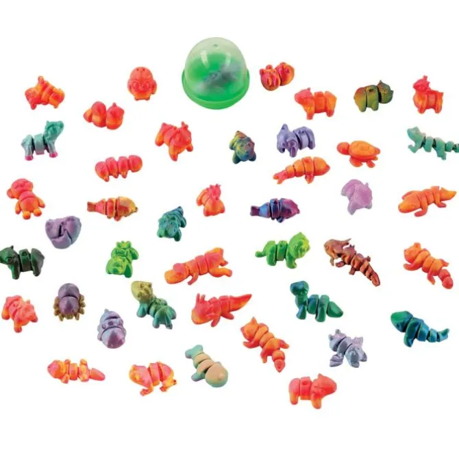 Mini Articulating Animals in 2" Capsules