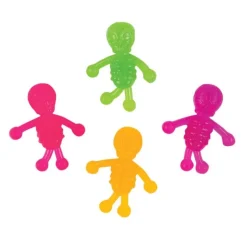 Mini Neon Skeletons - 4 count