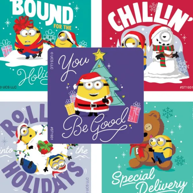 Minions Christmas Stickers