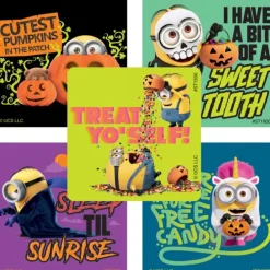 Minions Halloween Stickers