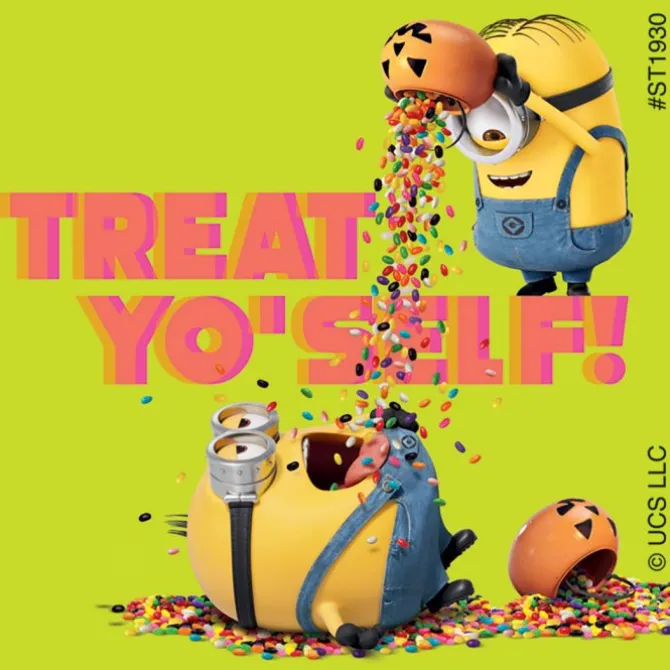 Minions Halloween Stickers